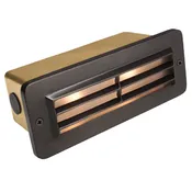 3 Louver Brick Light | Antique Bronze & Gun Metal | Solid Brass | 12V SC Bayonet