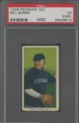 1909-11 T206 PIEDMONT 350 BILL BURNS - Chicago Baseball PSA 3 MK VG