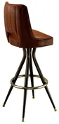 Cut Channel Back Bar Stool