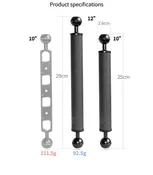Carbon Fiber Tray Arms - 10 & 12 inch (Positive Buoyancy)