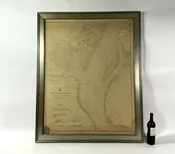 1914 Maritime Chart Of New York Harbor
