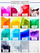 Single Bottle Alcohol Ink From Palette Series Sets, Affordable Individual Bottles, 45 Colors, Metallic, Pearl Inks