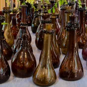 Antique Hand-Blown Romanesque Bottles, Each