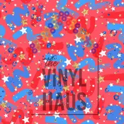 4th of July Confetti Pattern Vinyl 12" x 12"