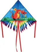 42" Red Fringe Delta Kite for Kids & Beginners