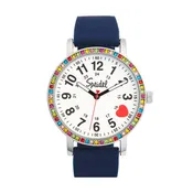 Brilliance Line Watch with Multi Color Crystalized Case