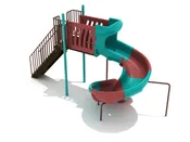 6 Foot Freestanding Sectional Spiral Slide