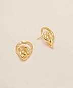 14k Gold Triple Hoop Earrings