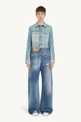 Twist wide leg jeans