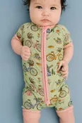 Bikes & Blooms Bamboo Short Romper