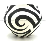 Acoma Eric Lewis Large Contempoary Handmade and Hand Painted Black and White Jar