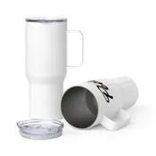 Travel mug with a handle — Hidden Springs Peony Farm
