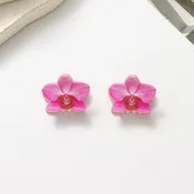 Mini Orchid Hair Clips 2pk
