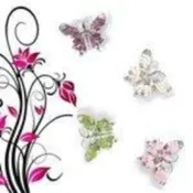 4 Crystal Fantasy Butterfly Pin Set