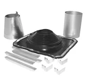 6 in. 0/12 to 12/12 Universal Rubber Boot Flashing Kit Duraplus