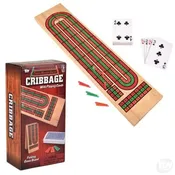 14.5" Wooden Cribbage