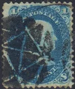 US 86 Early Classics Fine Used Dark Blue Sound “E” Grill, Bold Fancy Cancel cv $425