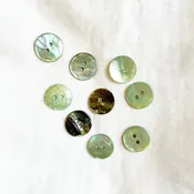Agoya Shell Turquoise Button
