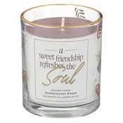 A Sweet Friendship Refreshes the Soul Glass Candle