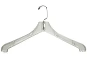 17 in Standard Duty White Clothes Hanger. 100 Hangers/Package.