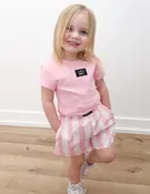 Lulu Mac Youth Kids Baby Doll Top in Light Pink
