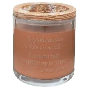 14 oz. Scented Candle in a Glass Holder with Wood Lid