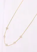 CZ Clover Necklace