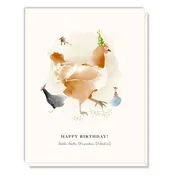 Birthday Card - Chickens