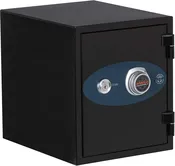 1-Hour Fire/Water Safe w/Dial Combo and Key Lock [0.9 Cu. Ft.]-Black--11445
