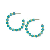 Angela Stone Hoop Earrings