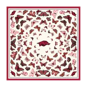 ARKANSAS BUTTERFLY SQUARE SILK SCARF
