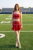 Amari Skirt Set - Red