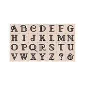 Art Deco Letters Rubber Stamp Set