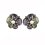 Amethyst and Citrine Star Clips (ECSTR-20)