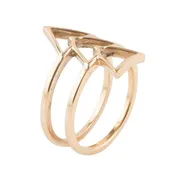 1, 2, 3 Go Bronze Ring from Barse