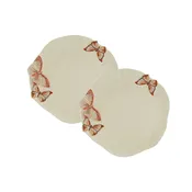 Cloudy Butterflies By Cláudia Schiffer Charger, Set of 2