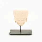 1920s Cast Mayan Male Face Figure