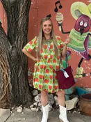 Aqua Swing Dress by Ivy Jane