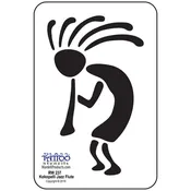 Kokopelli Jazz Flute Stencil