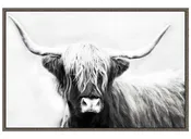 Highland Longhorn Framed Wall Art