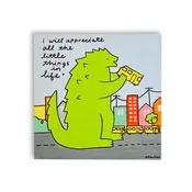 Alexis Rawlins of Tiny Bee Cards: Kaiju Deserves a Little Treat
