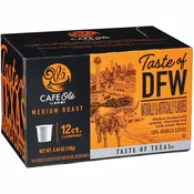 CAFE Ole by HEB Medium Roast Coffee Pods, 12 ct for Drip Coffee Makers, Taste of DFW, Coffee Singles, 100% Arabica, (Pack of 2)