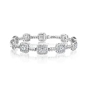 DIAMOND AND PLATINUM BRACELET, 8.65 CARATS