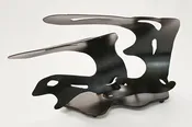 steel wave sculpture - Bronze Overhead Barrel — studio-gerardi