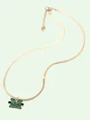 Marshall Gold & Enamel Logo Necklace