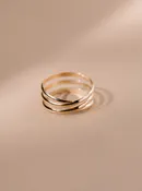 Contour Ring by ABLE - Gold-filled