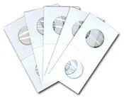1.5x1.5 Cardboard Coin Holders for Quarters, 24.3mm or .957"