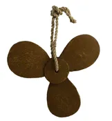 10.5” Natural Brown Wooden Boat Propeller Decor