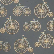 Bicycles – Gray/Gold & Cream Metallic