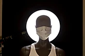 Pearl Drop Earring Charms Silver Gray Face Mask Church Festive — IDIL VICE Fashion